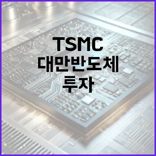 TSMC 대규모 투자 대만 반도체 시장의 미래