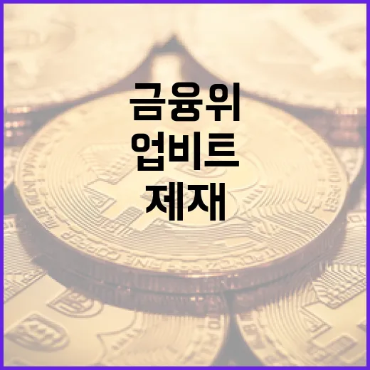 업비트 금융위 제재…