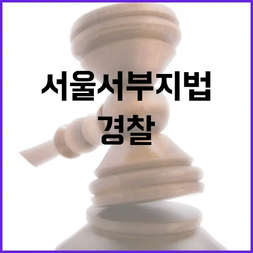 서울서부지법 아수라…