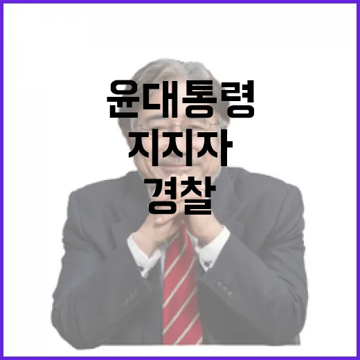 윤 대통령 지지자 …