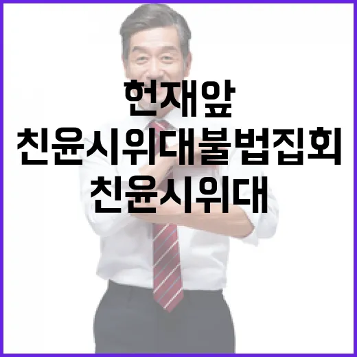 헌재 앞 친윤 시위…