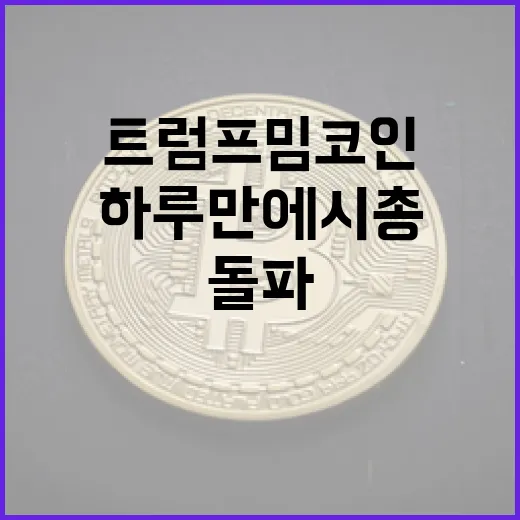 트럼프 밈코인 폭발…