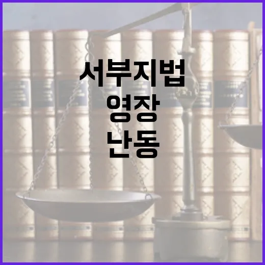 서부지법 난동 영장…