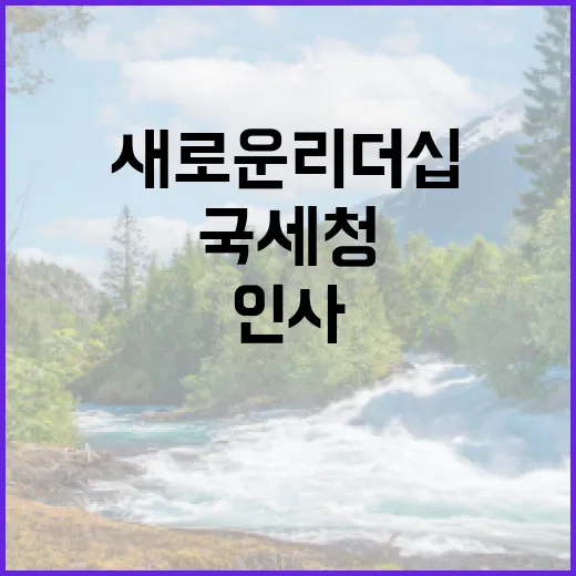 인사 국세청 새로운…