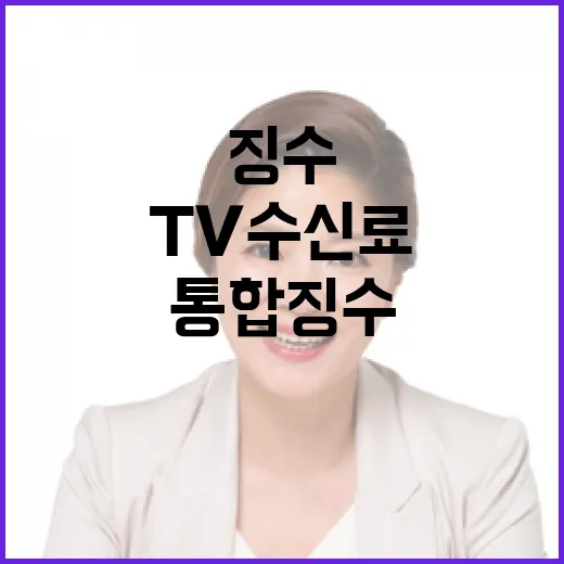 TV수신료 통합징수…