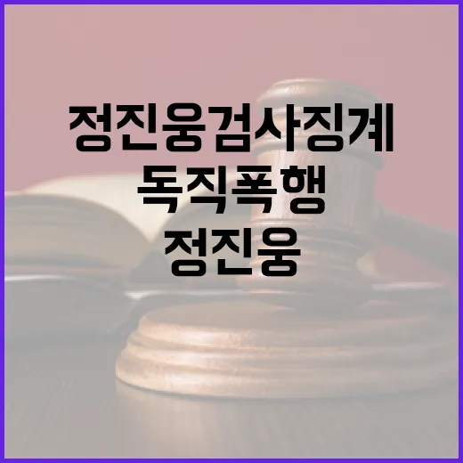 독직폭행 판결 정진…