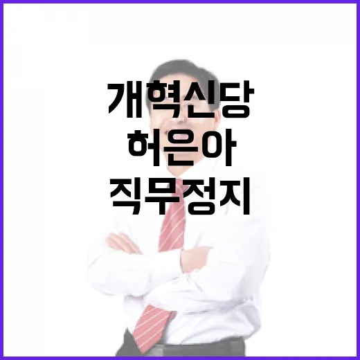 개혁신당 결단 허은…