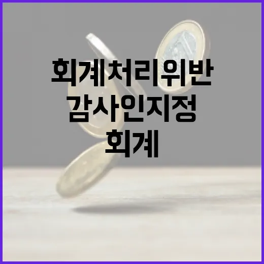 회계처리 위반 경남…