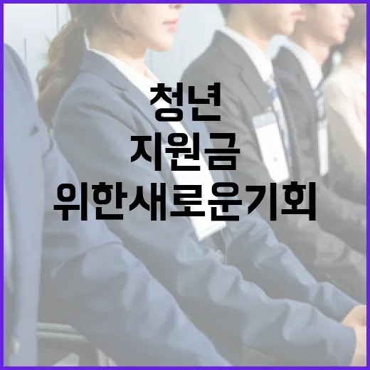 청년일자리 지원금 …