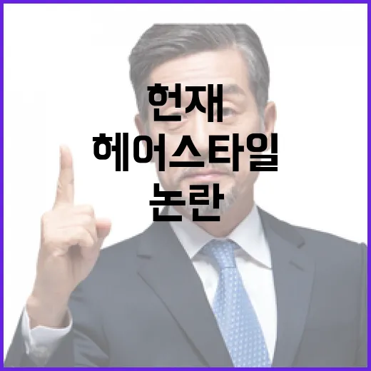 윤석열 헤어스타일 …