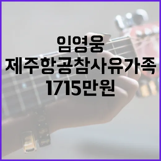 임영웅 팬클럽 제주항공 참사 유가족 위해 1715만원 기부!