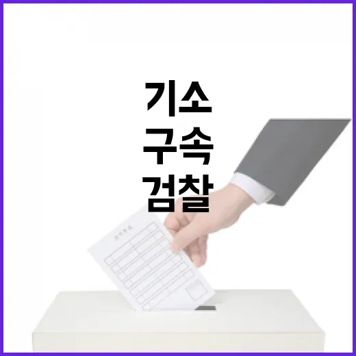 검찰 vs 정치권 구속기소 논쟁의 중심!