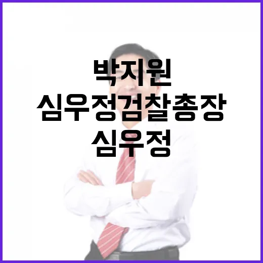 박지원 발언 심우정…