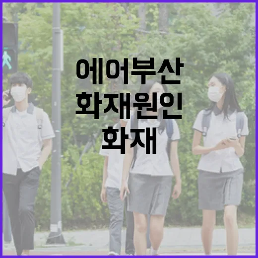 에어부산 화재 원인…