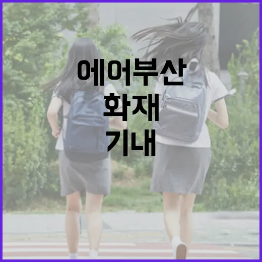 에어부산 기내 화재…