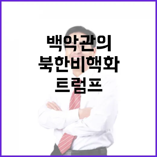 북한 비핵화 트럼프…