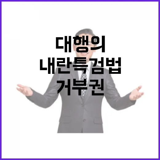 내란특검법 최 대행…