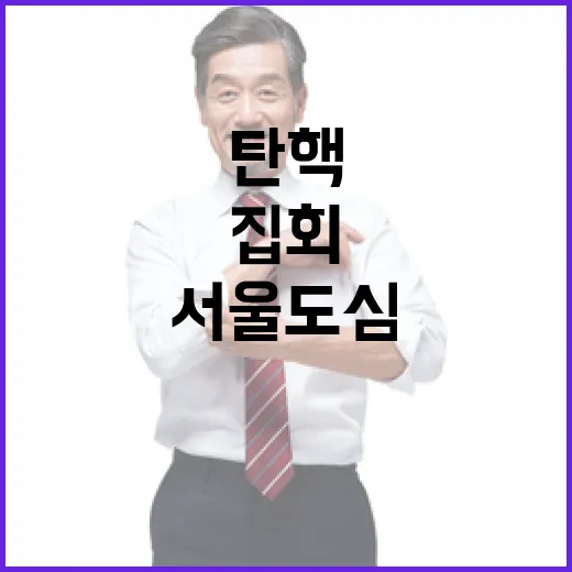 탄핵 구속 집회 서…