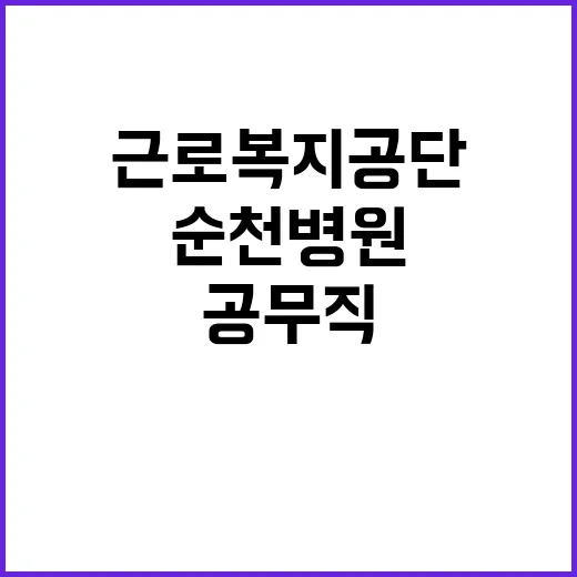 [순천병원] 공무직(야간접수수납원) 채용 공고