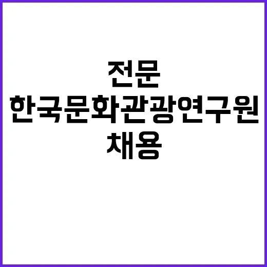 한국문화관광연구원 …