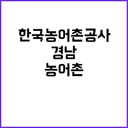 한국농어촌공사 비정…