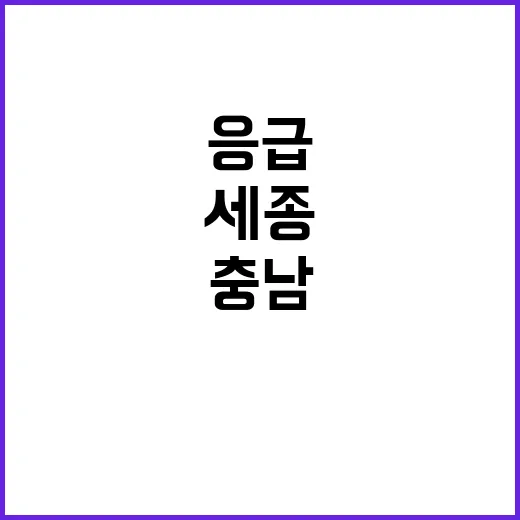 [세종] 계약직 전문의(응급의학과) 모집공고