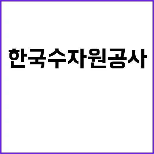 한국수자원공사 비정…