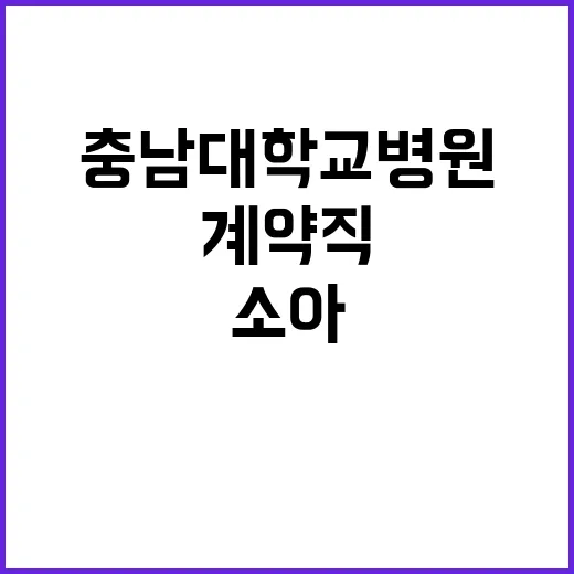 계약직 의사(소아응급전담전문의) 공개채용 모집공고(상시모집)