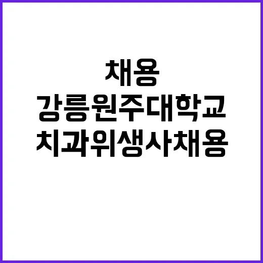 계약직(치과위생사) 모집 공