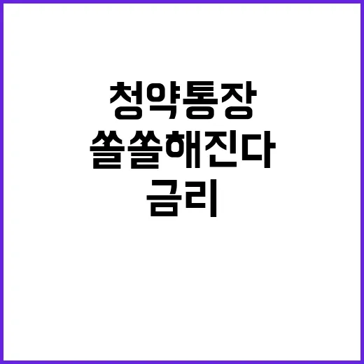 청약통장 금리 인상…