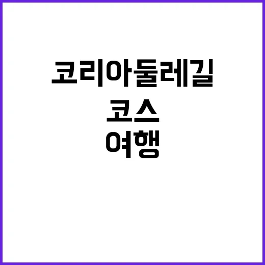 코리아둘레길 추천 …