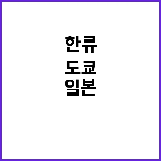 한류 일본시장 열리…