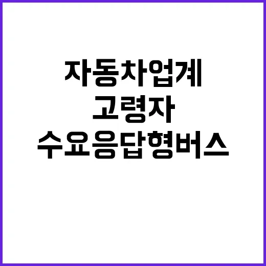 고령자 수요응답형 …