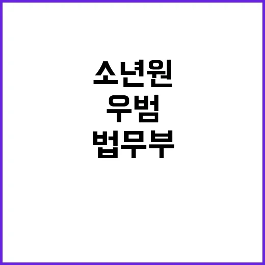 법무부 “소년원 입…