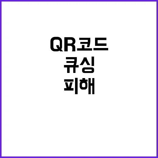 QR코드 큐싱 피해…