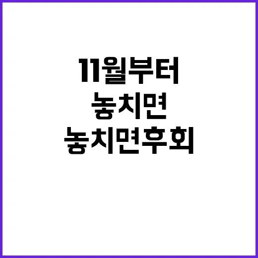 11월부터 변화 놓…