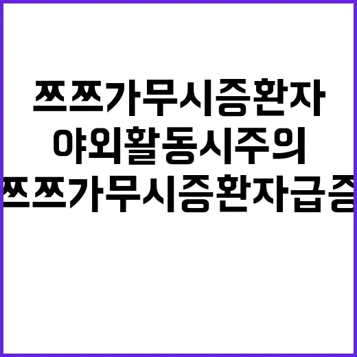 쯔쯔가무시증 환자 …