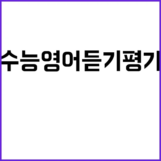 수능 영어 듣기평가 하늘길 35분간 멈춤!