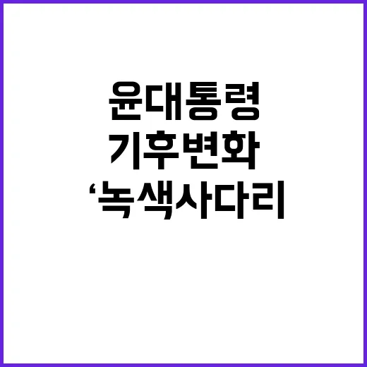 기후변화 윤 대통령…