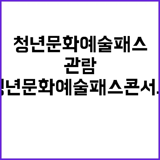 청년문화예술패스 콘…