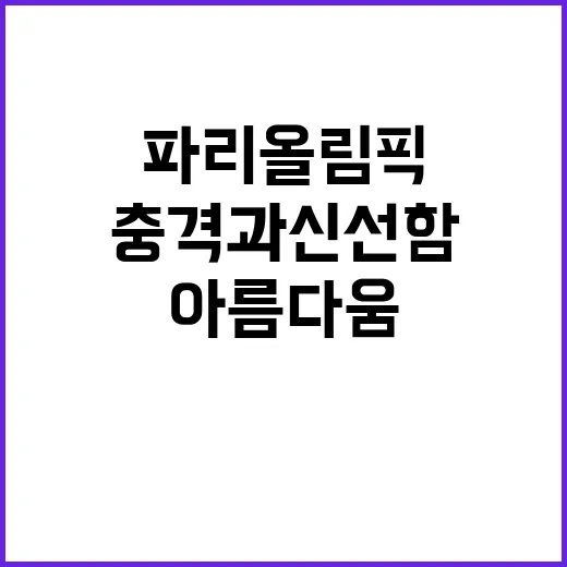 파리올림픽, 충격과…