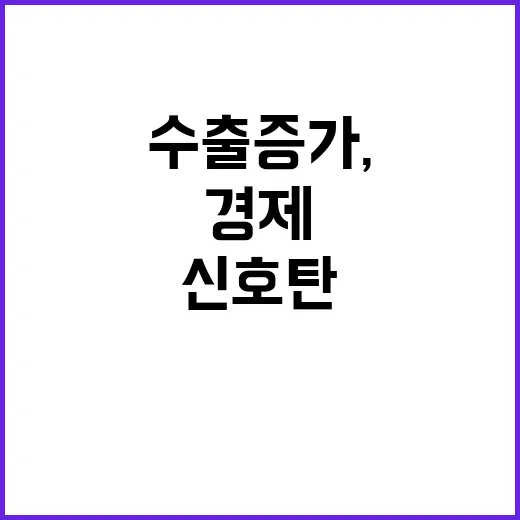 수출 증가, 대한민국 경제 희망의 신호탄!