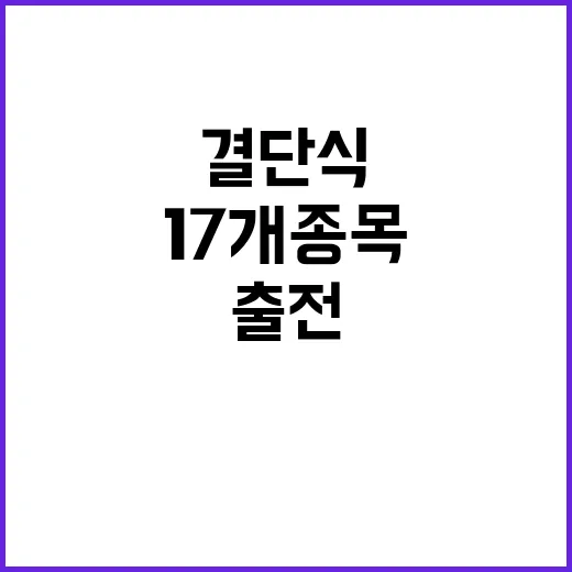 “패럴림픽 선수단” 결단식 17개 종목 177명 출전!