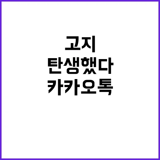 “카카오톡 체납고지…