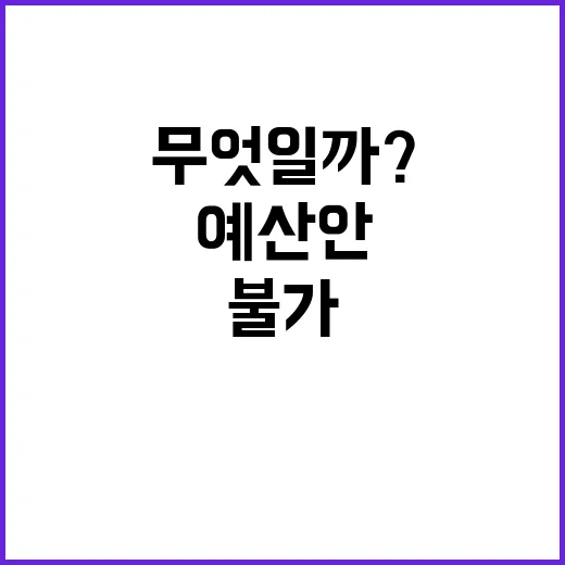 복지부 예산안 비교 불가 이유는 무엇일까?