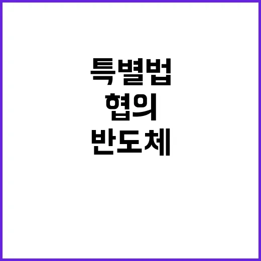 반도체 특별법 관계…