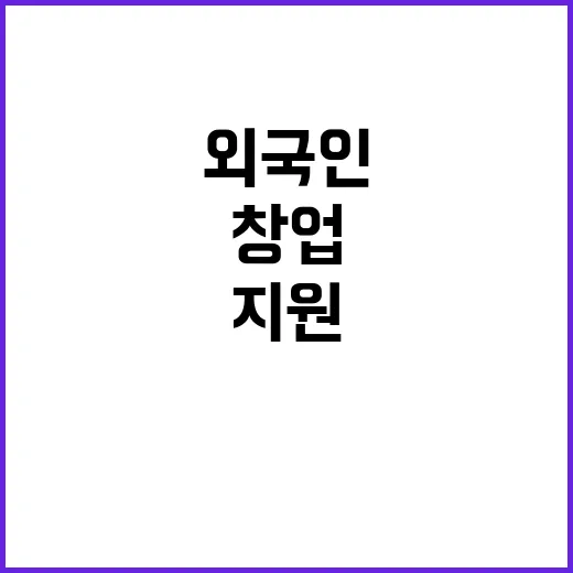 외국인 창업 최대 6000만 원 지원 받는 기회!