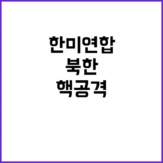 북한 핵 공격 한미…