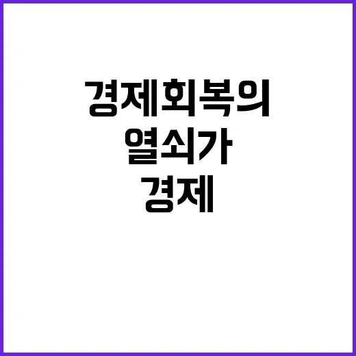 소상공인 경제 회복의 열쇠가 되는 이유는?