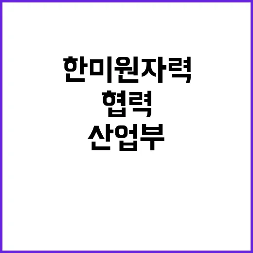 산업부 한·미 원자력 협력 평가절하 논란 재점화!